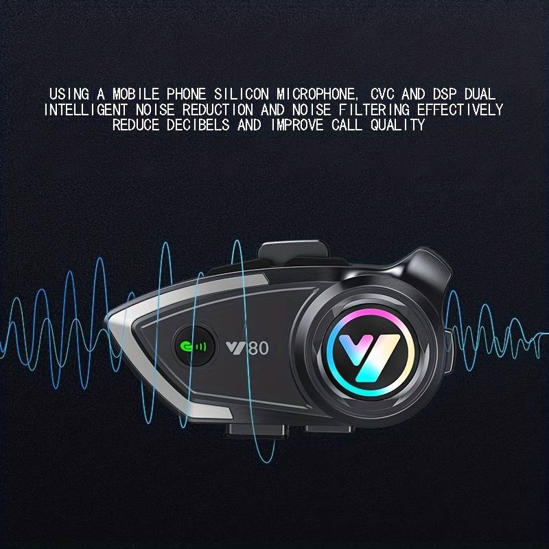 Y80 Motorcycle Helmet Wireless Earphones